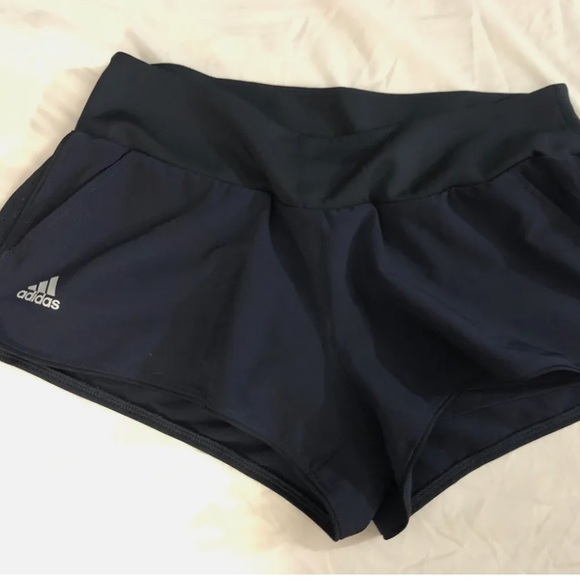 Adidas women’s Climalite running shorts with liner, size M, navy - Picture 1 of 6